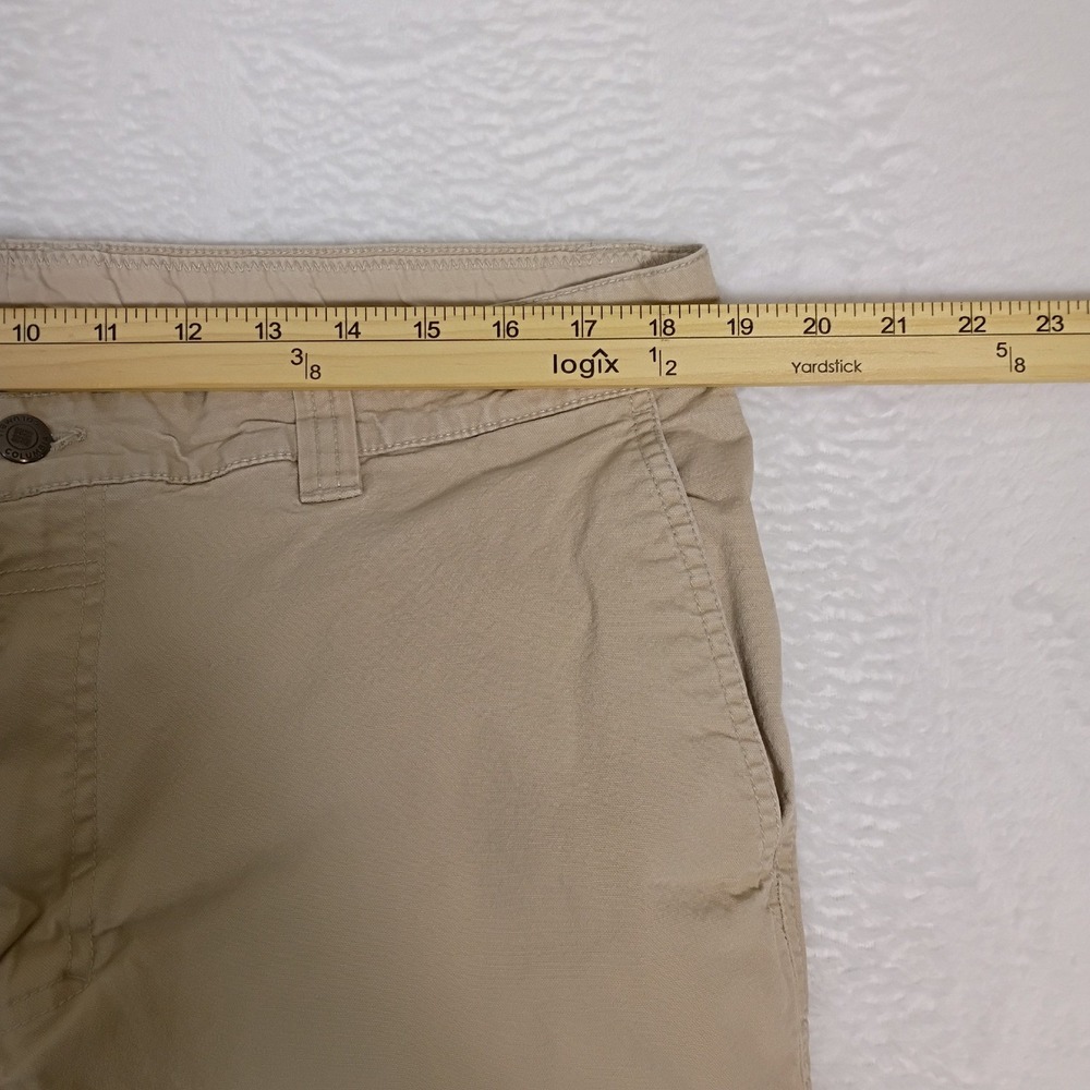 Columbia Men's Tan Straight Leg Chino Pants 38W 34L Cotton Blend Regular Fit - Picture 5 of 13